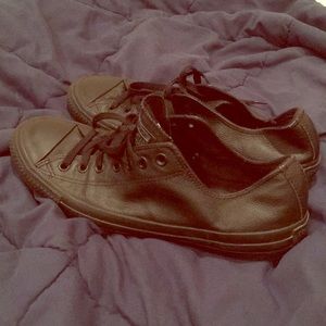 Leather Converse